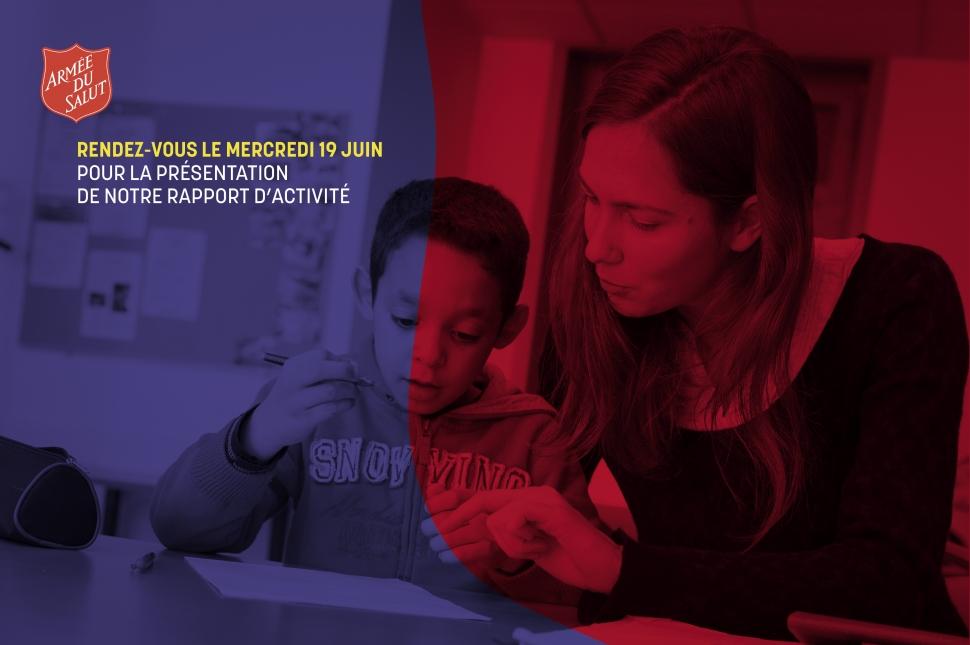 Rendez-vous le 19 juin pour échanger autour du bilan 2018 de la Fondation de l’Armée du Salut ! Rendez-vous le 19 juin pour échanger autour du bilan 2018 de la Fondation de l’Armée du Salut !