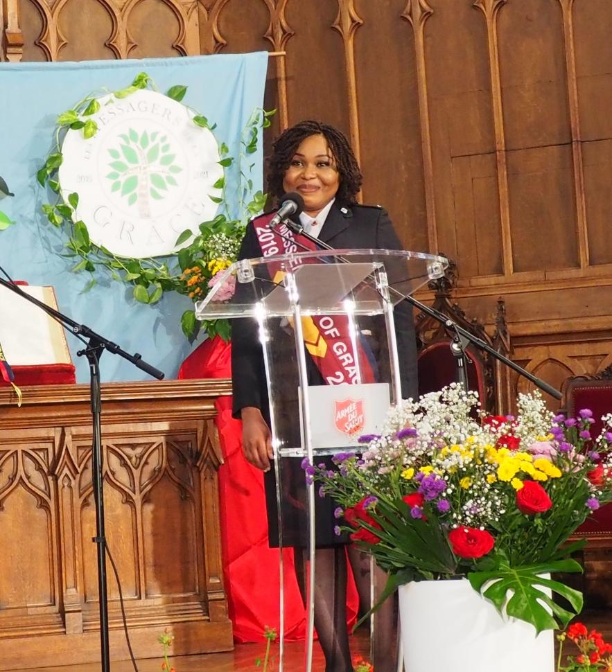 Lieutenante Sara Maboussou Armée du Salut Spiritualité Officière