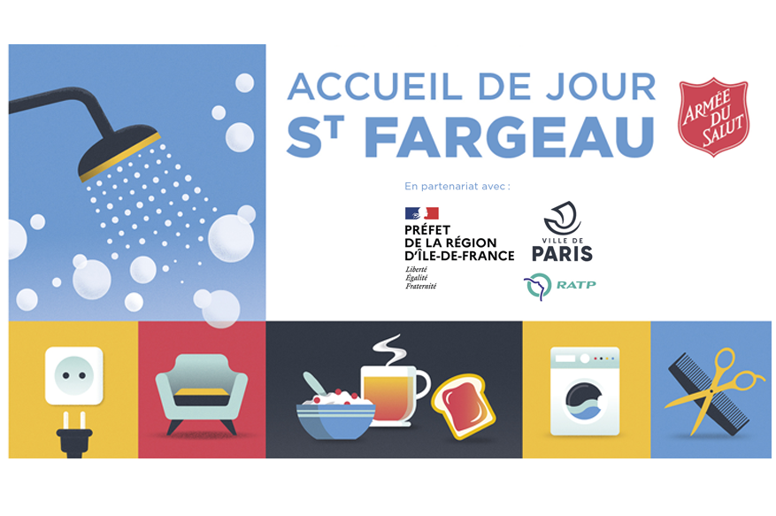 Les accueils de jour parisiens de l’Armée du Salut bientôt rassemblés rue Saint Fargeau, dans le 20ème arrondissement de Paris Les accueils de jour parisiens de l’Armée du Salut bientôt rassemblés rue Saint Fargeau, dans le 20ème arrondissement de Paris