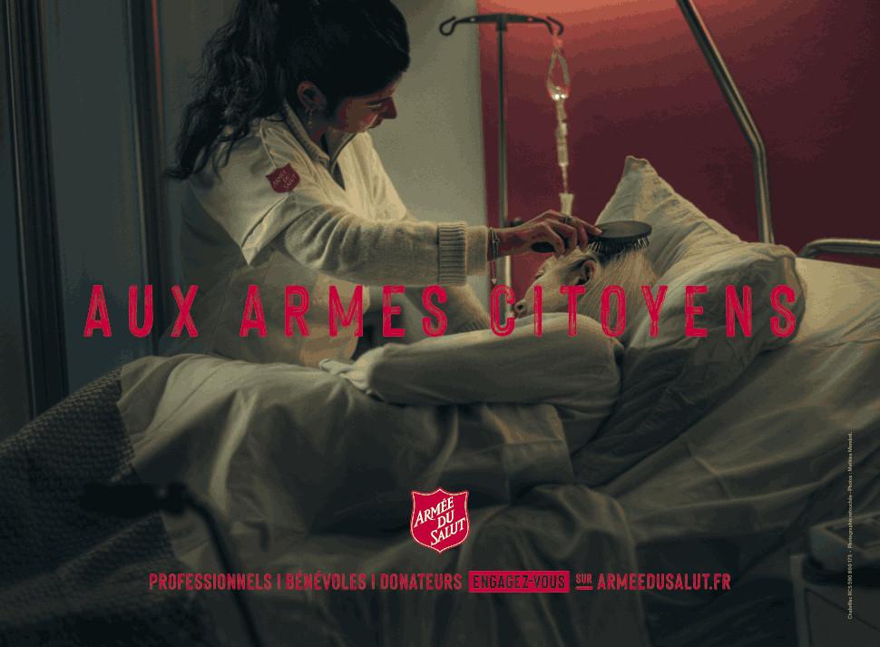 Aux Armes citoyens Campagne affichage 2022 de l'Armée du Salut