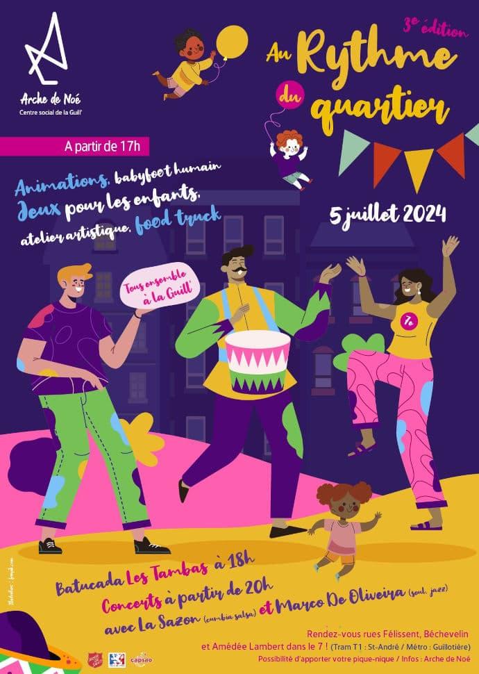 L'Arche de Noé à Lyon à la fête du quartier de la Guillotière 2024 L'Arche de Noé à Lyon à la fête du quartier de la Guillotière 2024