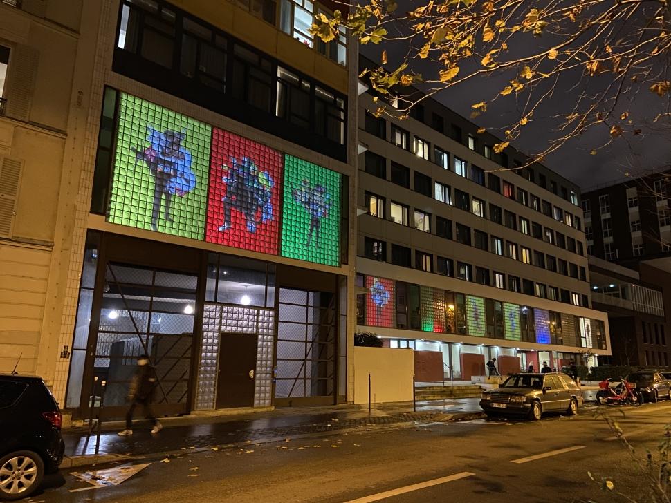 Exposition de portraits rue Chevaleret, Paris, XIIIème Human soul Urbanart Art Architecture Autoportrait Social Le Corbusier