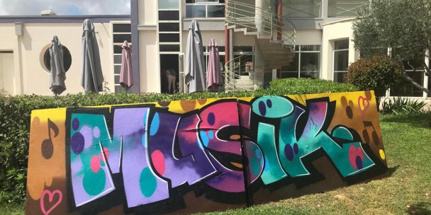 Atelier graffiti fête de la musique juin 2021