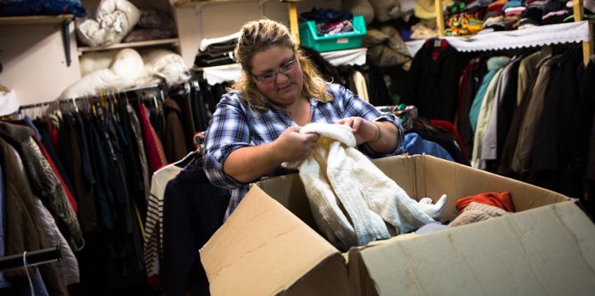 Une friperie est également ouverte au grand public Ateliers chantiers d'insertion Chambon-sur-Lignon brocante solidaire