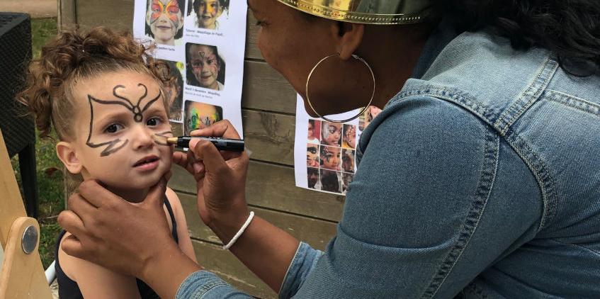 Séance de maquillage