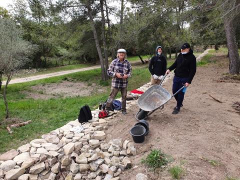 Début de la médiation "Menhir de Courbessac"