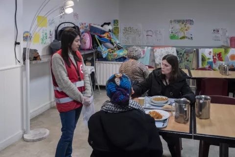 Distribution alimentaire de l'Armée du Salut