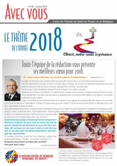 Avec Vous Mensuel Actualité Congrégation Armée du Salut France Belgique Janvier 2018