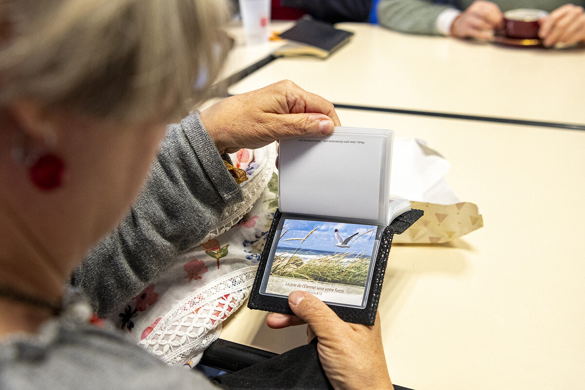 Congrégation Armée du salut - Poste de Nîmes Janvier 2024.• Suzel Schmitt (membre) .• Cadeau anniversaire
