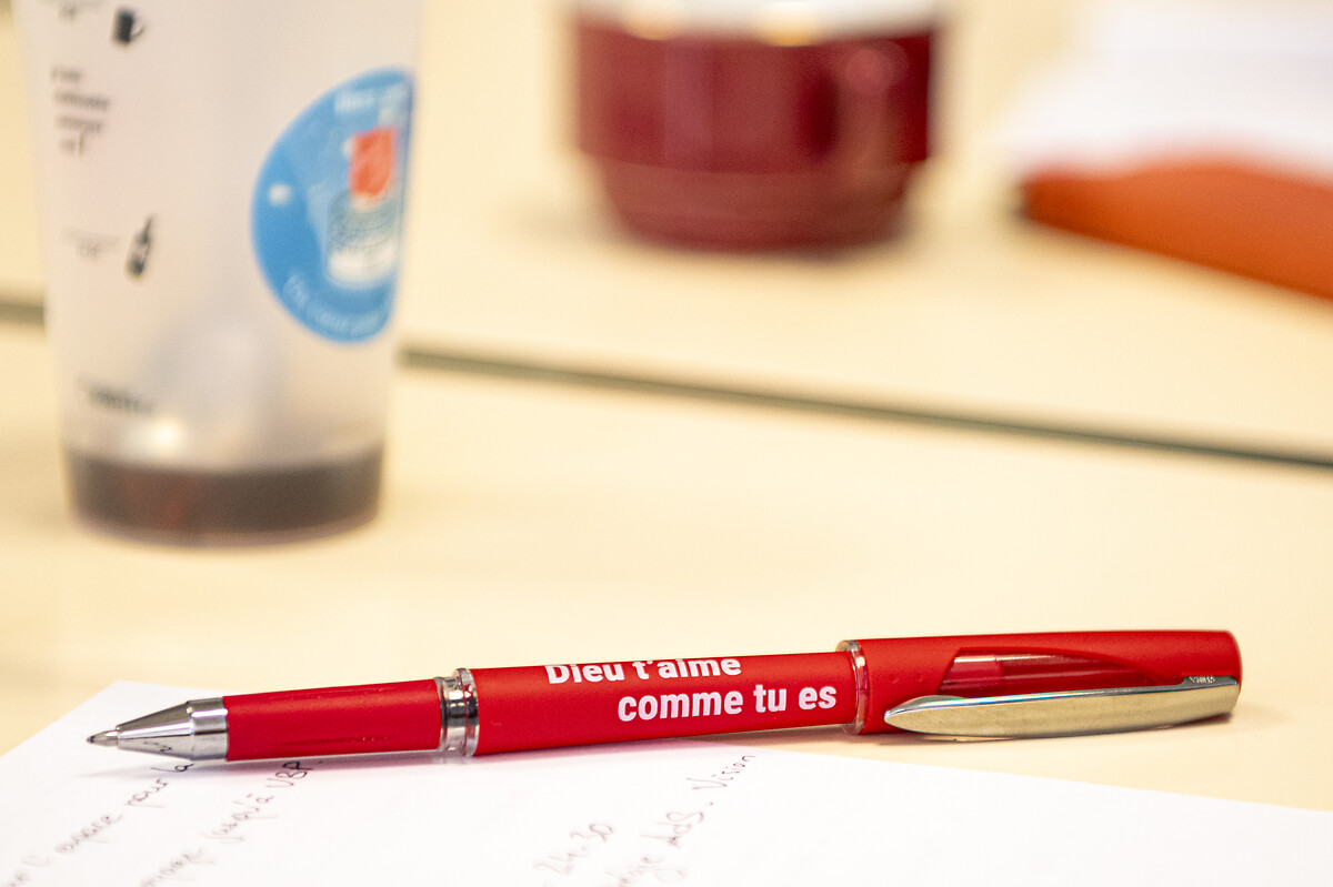 Congrégation Armée du salut - Poste de Nîmes Janvier 2024.• Message religieux.Dieu t'aime comme tu es.• illustration