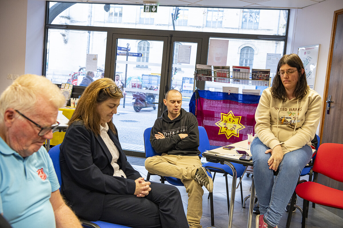 Congrégation Armée du salut - Poste de Nîmes Janvier 2024.• Michel Poussier (Soldat).• Sandrine Fromentin (Soldate).• Pierre Poussier (Soldat).• Lucy Li Vecchi (membre)