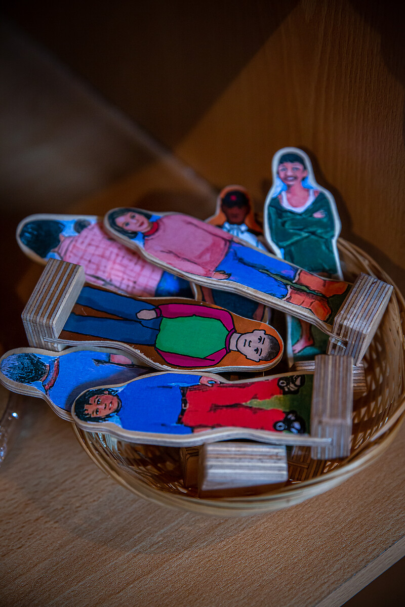 Animation pour enfants au poste de Paris Coeur de Vey - préparation et animation par Florence Vandebeulque