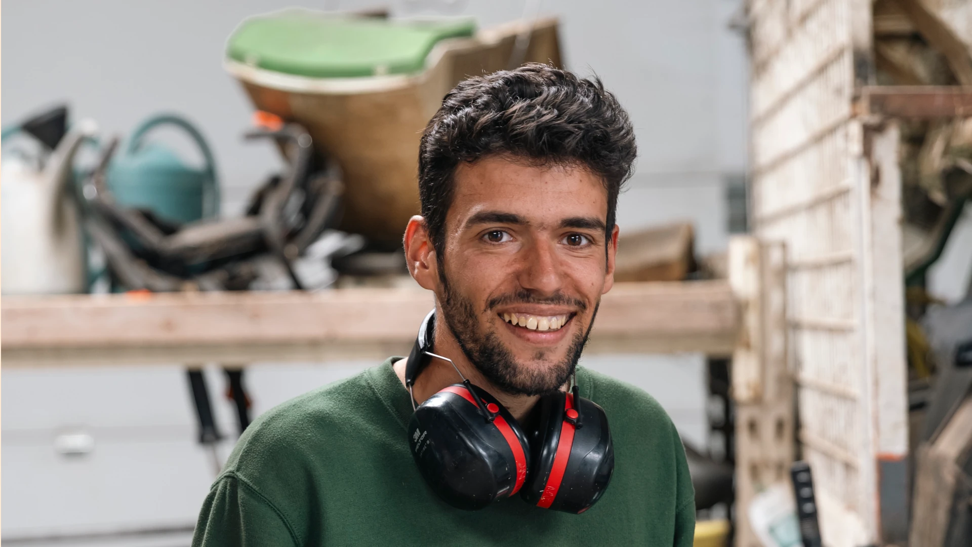 Une personne handicapé de l'ESAT le chateau d'Artenay dans le Loiret